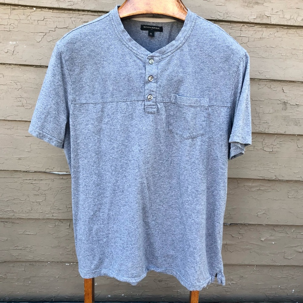 Banana Republic waffle knit henley!